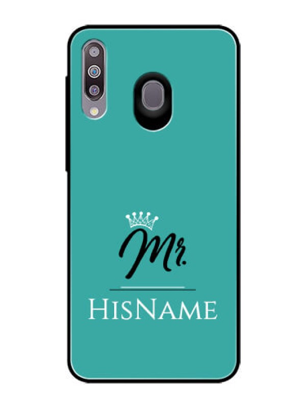 Custom Galaxy M30 Custom Glass Phone Case Mr with Name