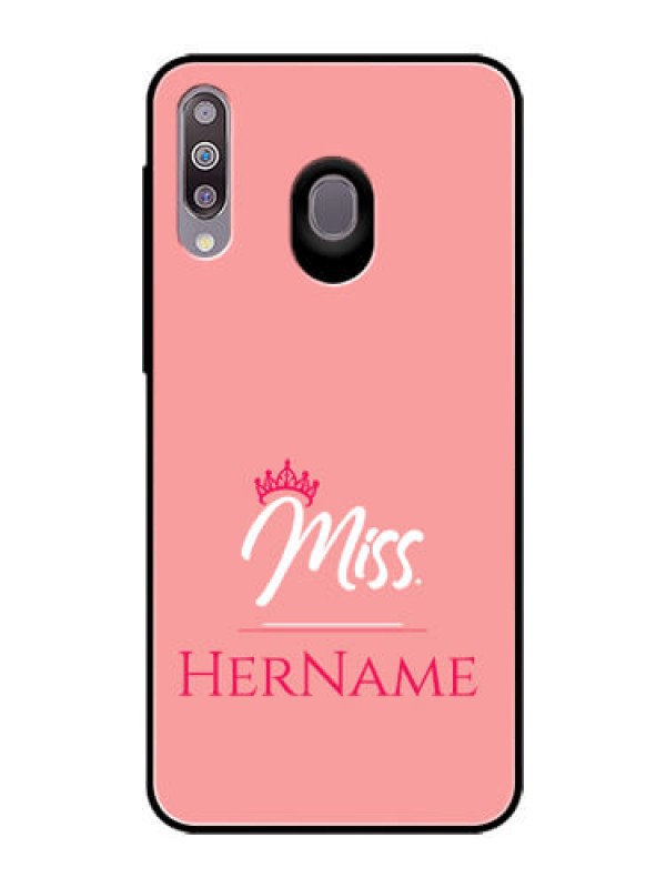 Custom Galaxy M30 Custom Glass Phone Case Mrs with Name