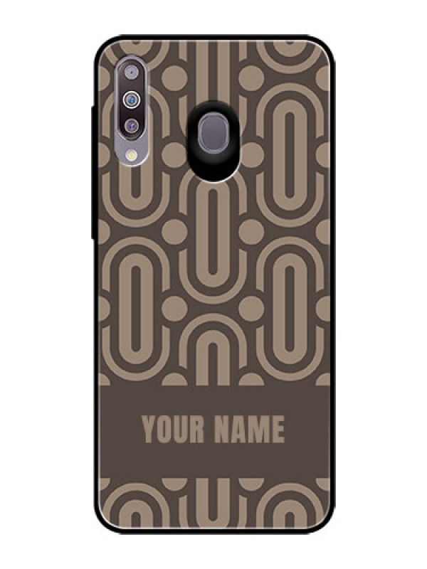 Custom Galaxy M30 Custom Glass Phone Case - Captivating Zero Pattern Design