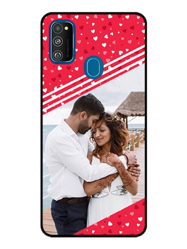 Custom Samsung Galaxy M30s Custom Glass Mobile Case  - Valentines Gift Design