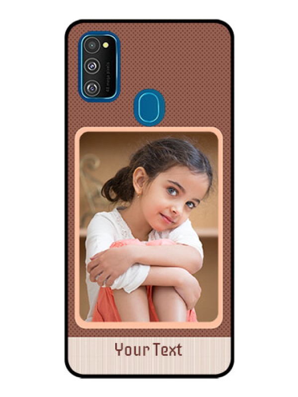 Custom Samsung Galaxy M30s Custom Glass Phone Case  - Simple Pic Upload Design