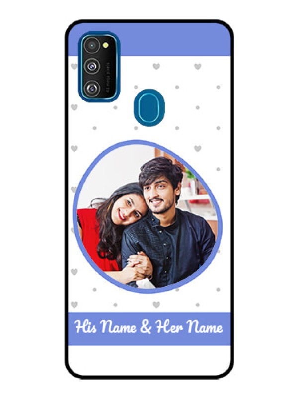 Custom Samsung Galaxy M30s Photo Printing on Glass Case  - Premium Case Design