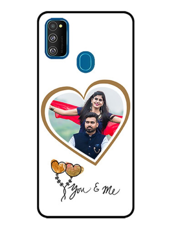 Custom Samsung Galaxy M30s Custom Glass Mobile Case  - You & Me Design