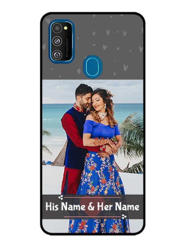 Custom Samsung Galaxy M30s Custom Glass Mobile Case  - Buy Love Design with Photo Online