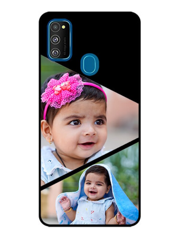 Custom Samsung Galaxy M30s Custom Glass Phone Case  - Semi Cut Design