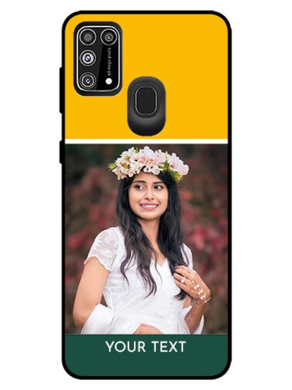 Custom Galaxy M31 Prime Edition Photo Printing on Glass Case  - Love You Design