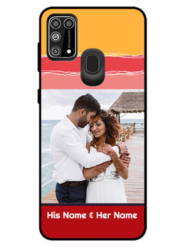 Custom Galaxy M31 Prime Edition Custom Glass Mobile Case  - Colorful Case Design