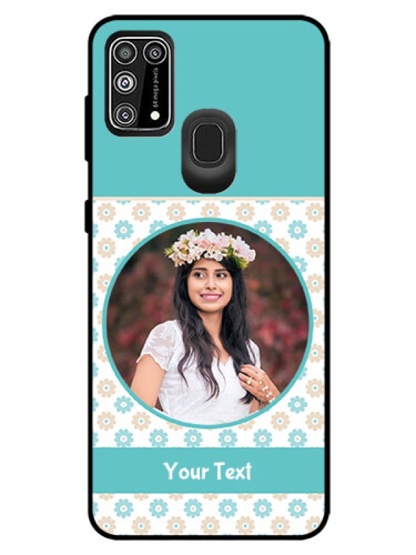 Custom Galaxy M31 Prime Edition Custom Glass Mobile Case  - Beautiful Flowers Design