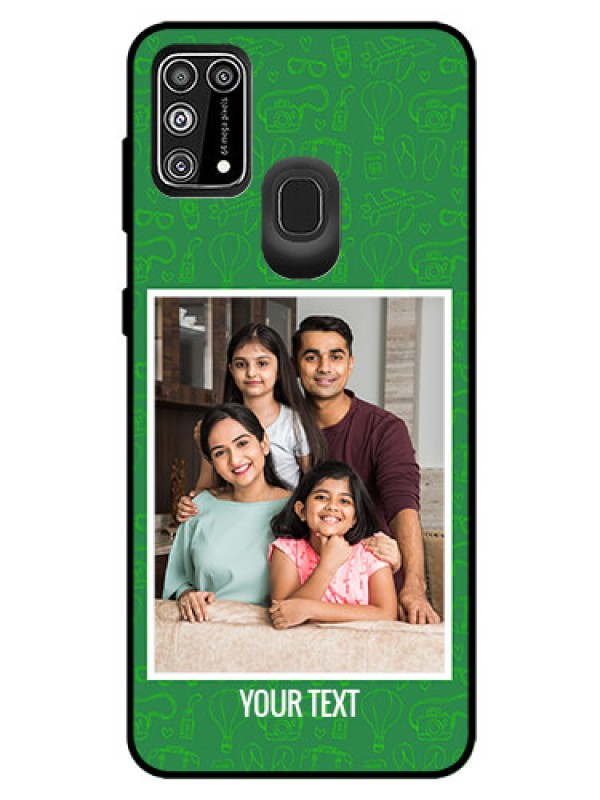 Custom Galaxy M31 Prime Edition Personalized Glass Phone Case  - Picture Upload Design