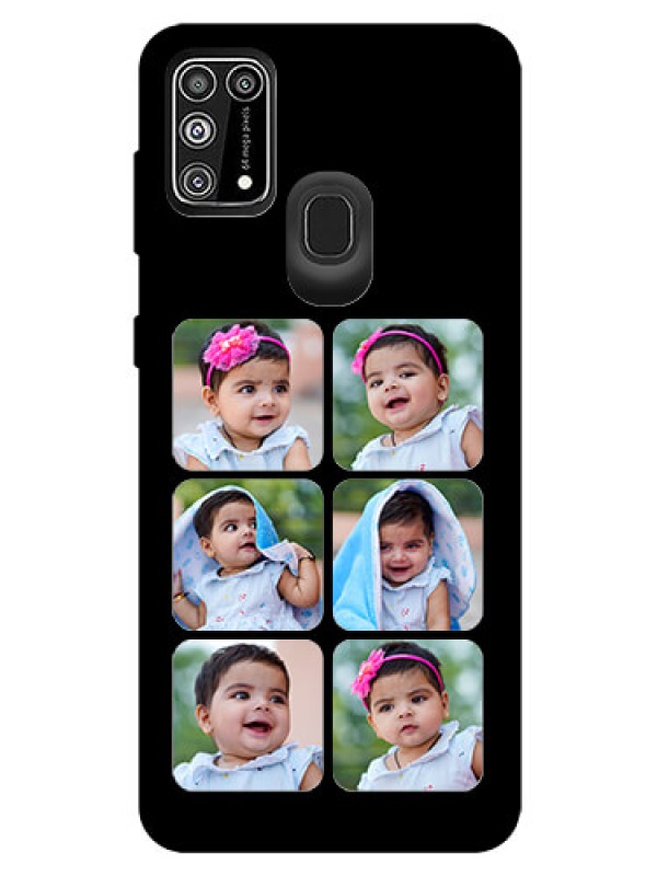 Custom Galaxy M31 Prime Edition Photo Printing on Glass Case  - Multiple Pictures Design