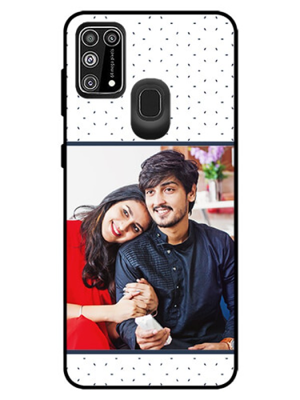 Custom Galaxy M31 Prime Edition Personalized Glass Phone Case  - Premium Dot Design