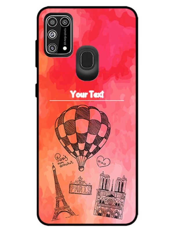Custom Galaxy M31 Prime Edition Custom Glass Phone Case  - Paris Theme Design