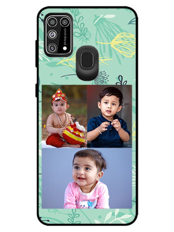 Custom Galaxy M31 Prime Edition Photo Printing on Glass Case  - Forever Family Design 