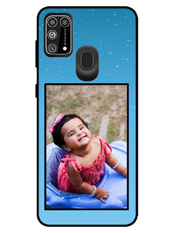 Custom Galaxy M31 Prime Edition Custom Glass Mobile Case  - Wave Pattern Colorful Design