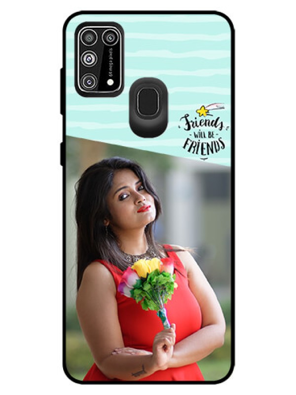Custom Galaxy M31 Prime Edition Custom Glass Phone Case  - Friends Picture Icon Design