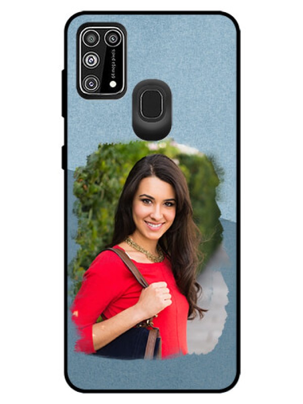 Custom Galaxy M31 Prime Edition Custom Glass Mobile Case  - Grunge Line Art Design