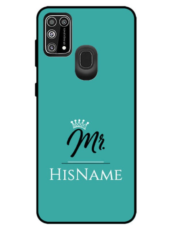 Custom Galaxy M31 Prime Edition Custom Glass Phone Case Mr with Name