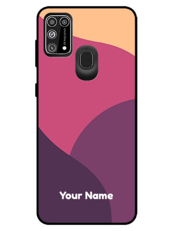 Custom Galaxy M31 Prime Edition Custom Glass Phone Case - Mixed Multi-colour abstract art Design