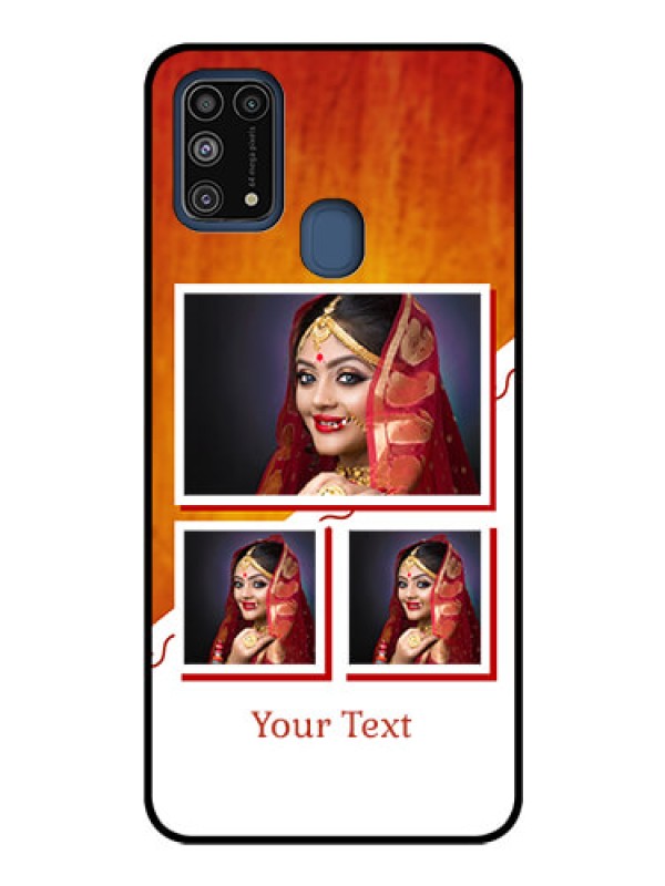 Custom Galaxy M31 Custom Glass Phone Case  - Wedding Memories Design  