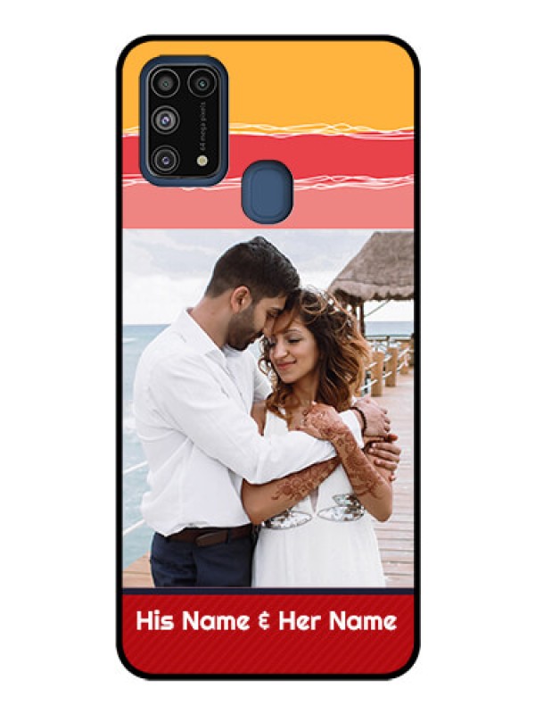 Custom Galaxy M31 Custom Glass Mobile Case  - Colorful Case Design