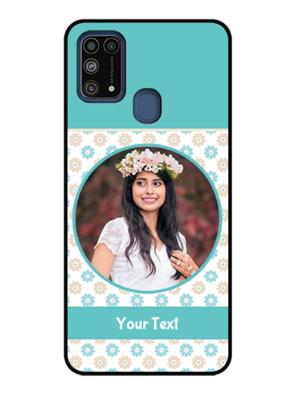 Custom Galaxy M31 Custom Glass Mobile Case  - Beautiful Flowers Design