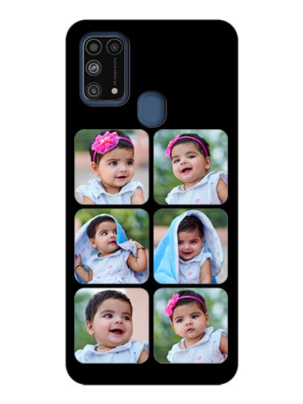 Custom Galaxy M31 Photo Printing on Glass Case  - Multiple Pictures Design