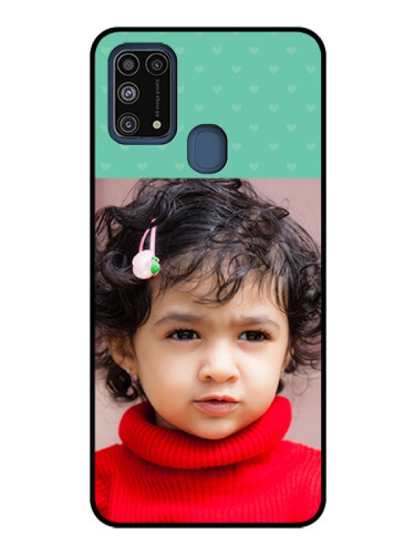 Custom Galaxy M31 Custom Glass Phone Case  - Lovers Picture Design