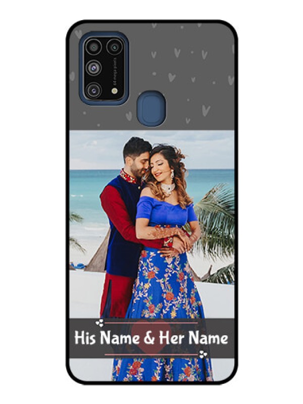Custom Galaxy M31 Custom Glass Mobile Case  - Buy Love Design with Photo Online