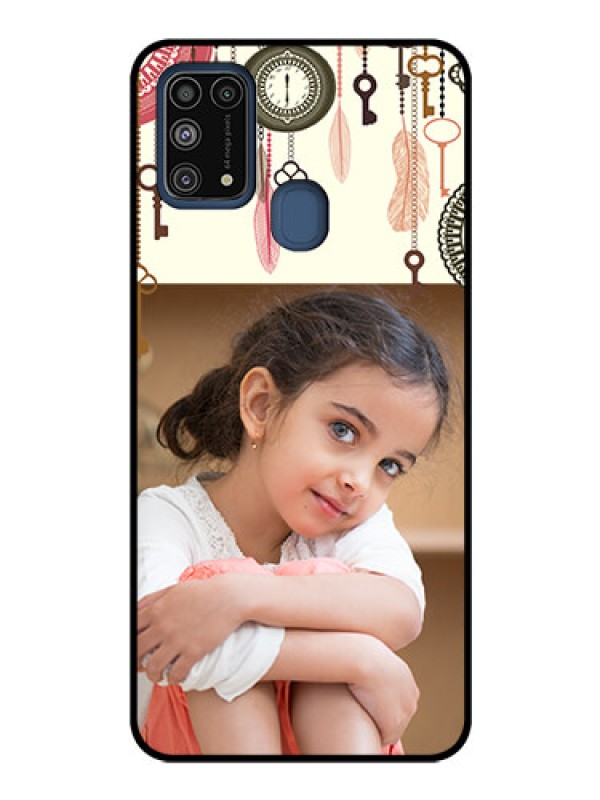 Custom Galaxy M31 Custom Glass Mobile Case  - Boho Style Design