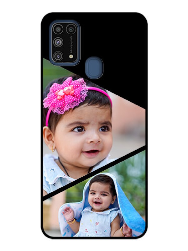 Custom Galaxy M31 Custom Glass Phone Case  - Semi Cut Design