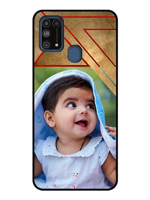 Custom Galaxy M31 Personalized Glass Phone Case  - Gradient Abstract Texture Design