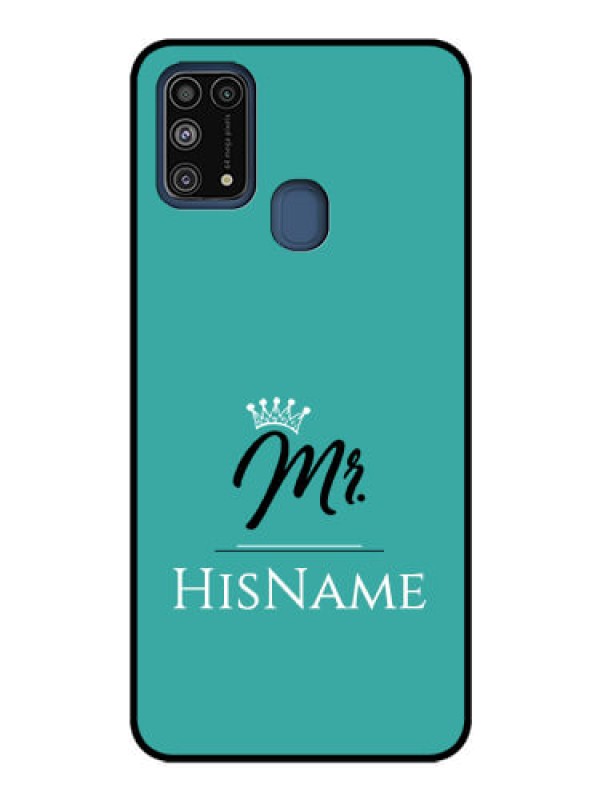 Custom Galaxy M31 Custom Glass Phone Case Mr with Name