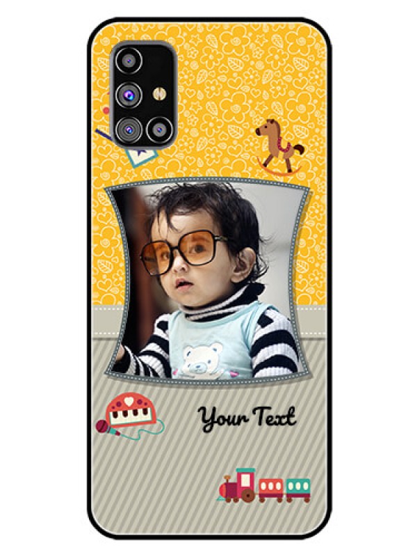 Custom Galaxy M31S Personalized Glass Phone Case  - Baby Picture Upload Design