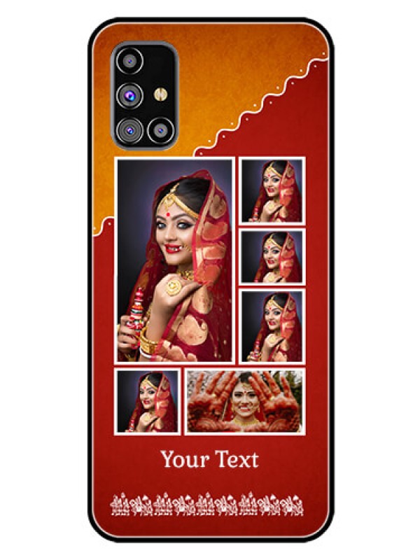 Custom Galaxy M31S Personalized Glass Phone Case  - Wedding Pic Upload Design