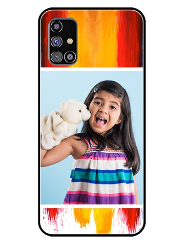 Custom Galaxy M31S Personalized Glass Phone Case  - Multi Color Design