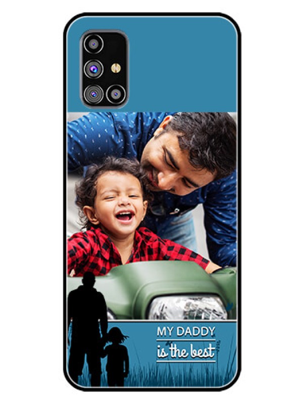Custom Galaxy M31S Custom Glass Mobile Case  - Best dad design 