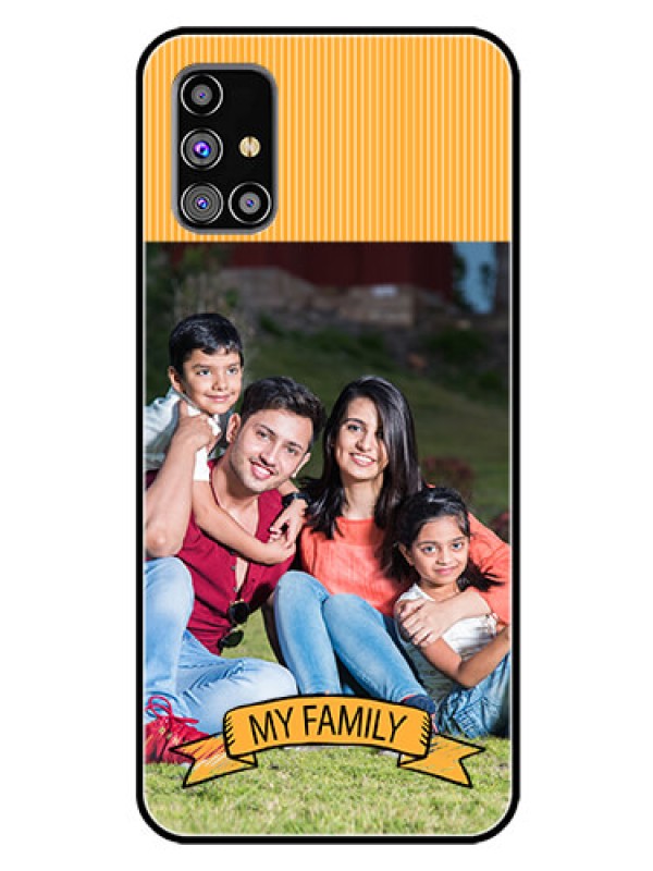 Custom Galaxy M31S Custom Glass Phone Case  - My Family Design