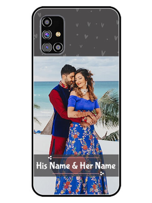 Custom Galaxy M31S Custom Glass Mobile Case  - Buy Love Design with Photo Online