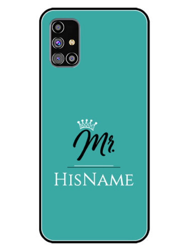 Custom Galaxy M31S Custom Glass Phone Case Mr with Name