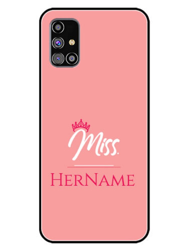 Custom Galaxy M31S Custom Glass Phone Case Mrs with Name