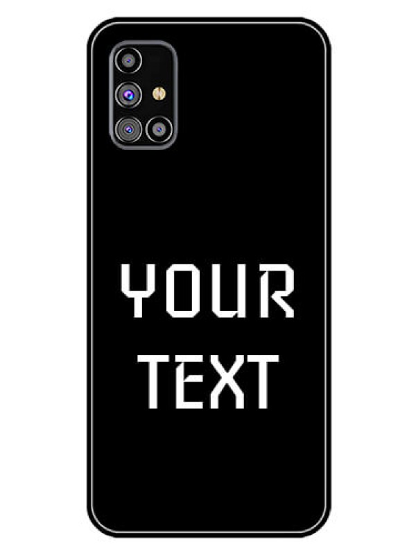 Custom Galaxy M31S Your Name on Glass Phone Case
