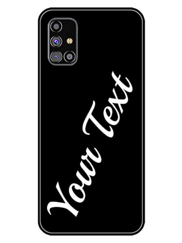 Custom Galaxy M31S Custom Glass Mobile Cover with Your Name