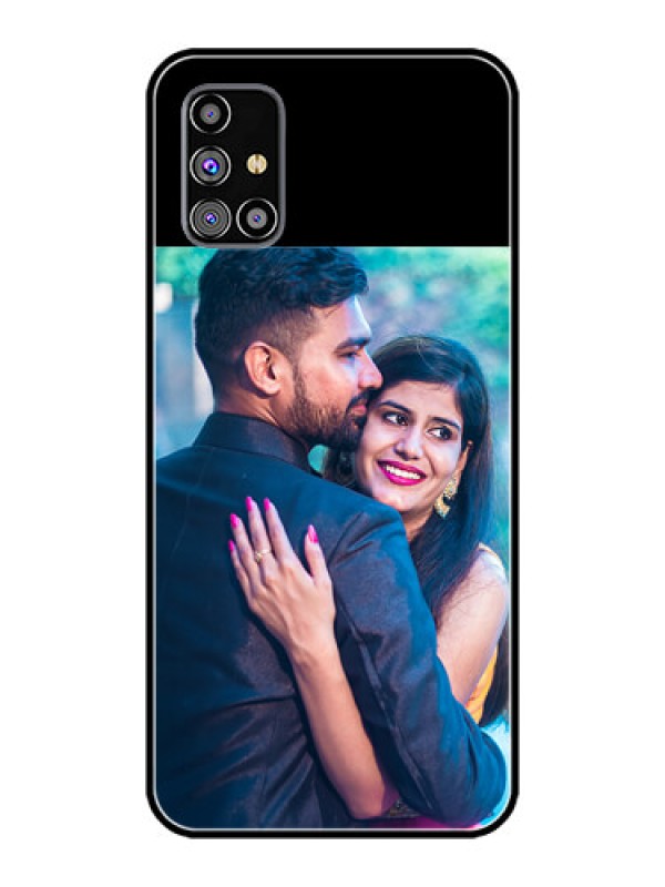 Custom Galaxy M31S Custom Glass Phone Case - Upload Full Picture With Custom Color Design