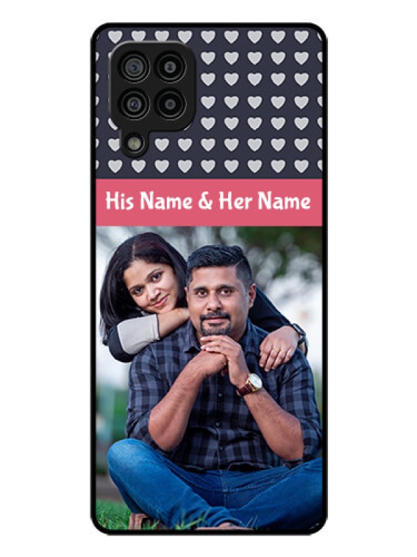 Custom Galaxy M32 4G Prime Edition Custom Glass Mobile Case - Love Symbols Design