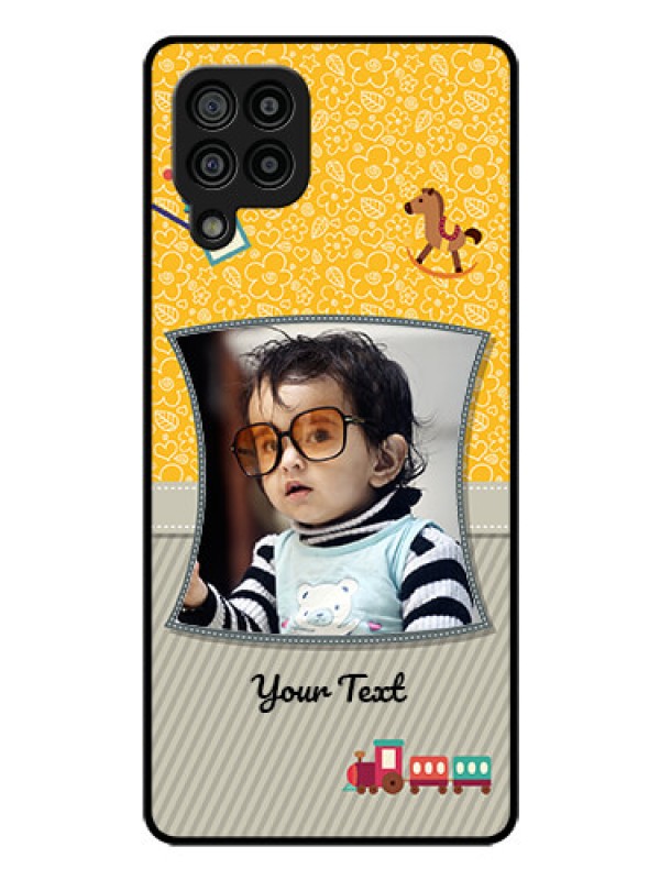 Custom Galaxy M32 4G Prime Edition Personalized Glass Phone Case - Baby Picture Upload Design