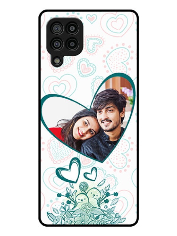 Custom Galaxy M32 4G Prime Edition Photo Printing on Glass Case - Premium Couple Design