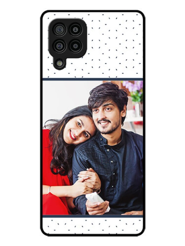 Custom Galaxy M32 4G Prime Edition Personalized Glass Phone Case - Premium Dot Design