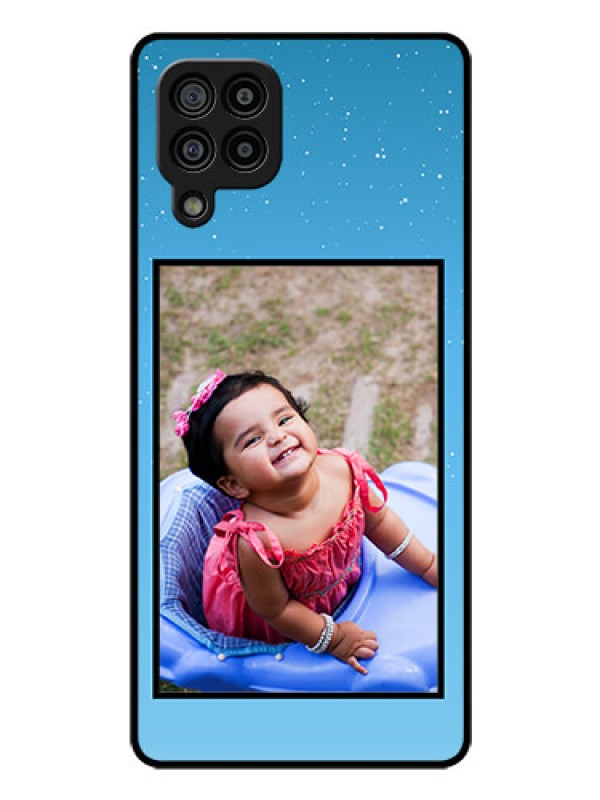 Custom Galaxy M32 4G Prime Edition Custom Glass Mobile Case - Wave Pattern Colorful Design