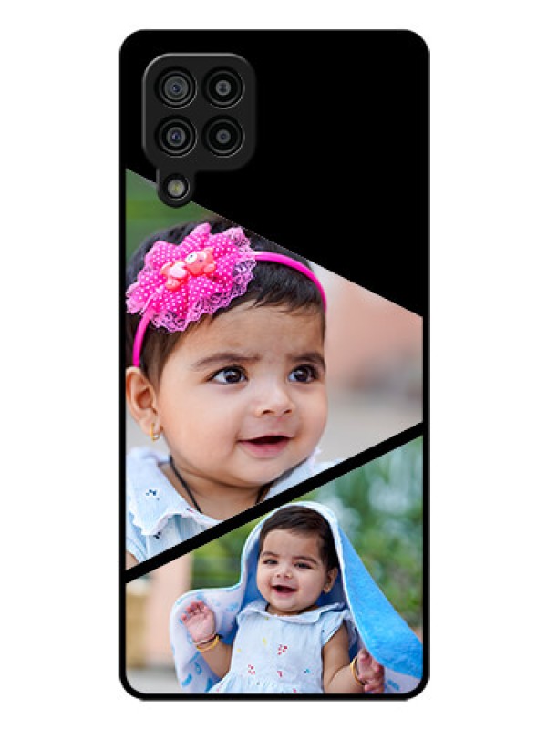 Custom Galaxy M32 4G Prime Edition Custom Glass Phone Case - Semi Cut Design