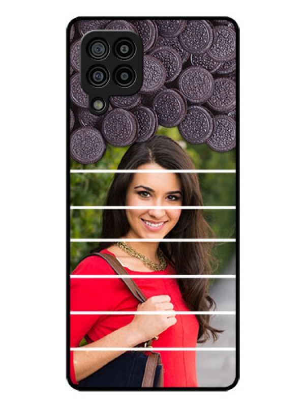 Custom Galaxy M32 4G Prime Edition Custom Glass Phone Case - with Oreo Biscuit Design